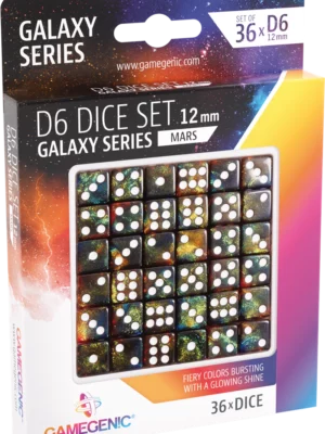 Set de 36 Dés de 6 - Galaxy series - Mars - Gamegenic