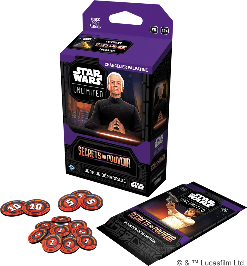Deck de Démarrage - Star Wars Unlimited - SOP Secrets du Pouvoir - Chancelier Palpatine – Image 2