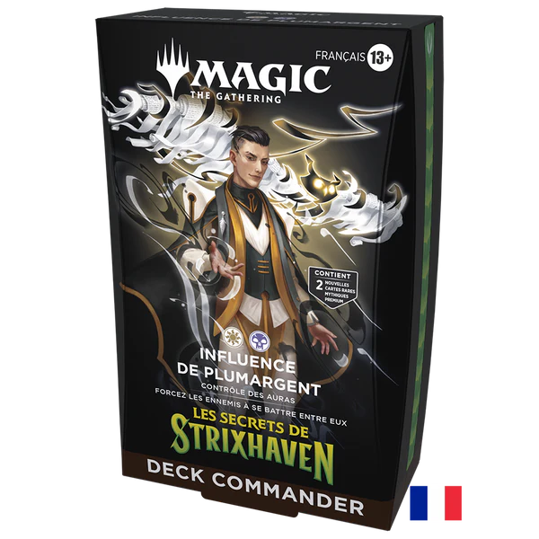 Deck Commander - MTG - Les Secrets de Strixhaven - Influence de Plumargent "PRÉCO" Date limite 17.04.2026