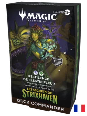 Deck Commander - MTG - Les Secrets de Strixhaven - Pestilence de Flestrefleur "PRÉCO" Date limite 17.04.2026