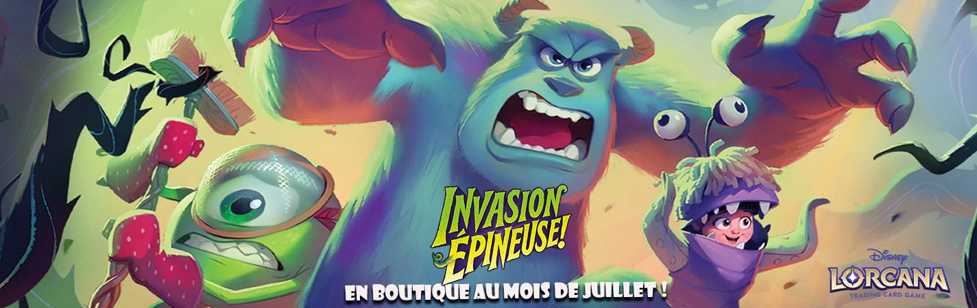 bannière lorcana monstre et compagnie
